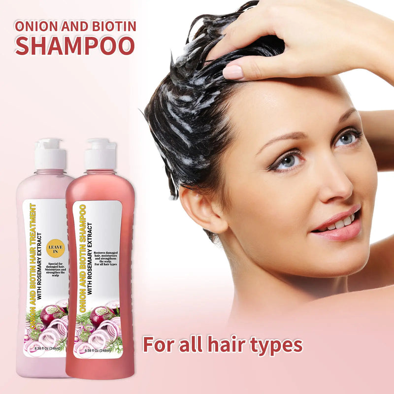 Onion, Biotin and Rosemary Shampoo-Buy 2 Set Free Shipping