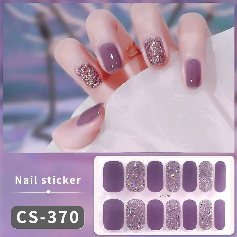 14/16Tips Fashion Gradient Nail Sticker