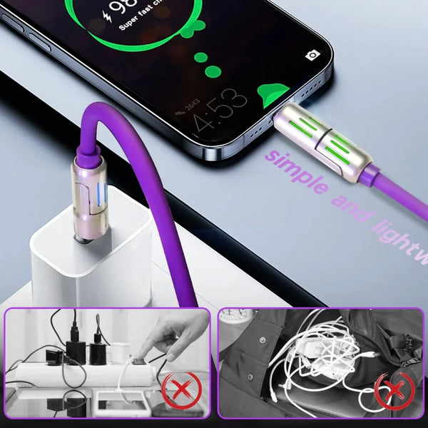 4-in-1 USB Charging Cable mFish fast charging 240W