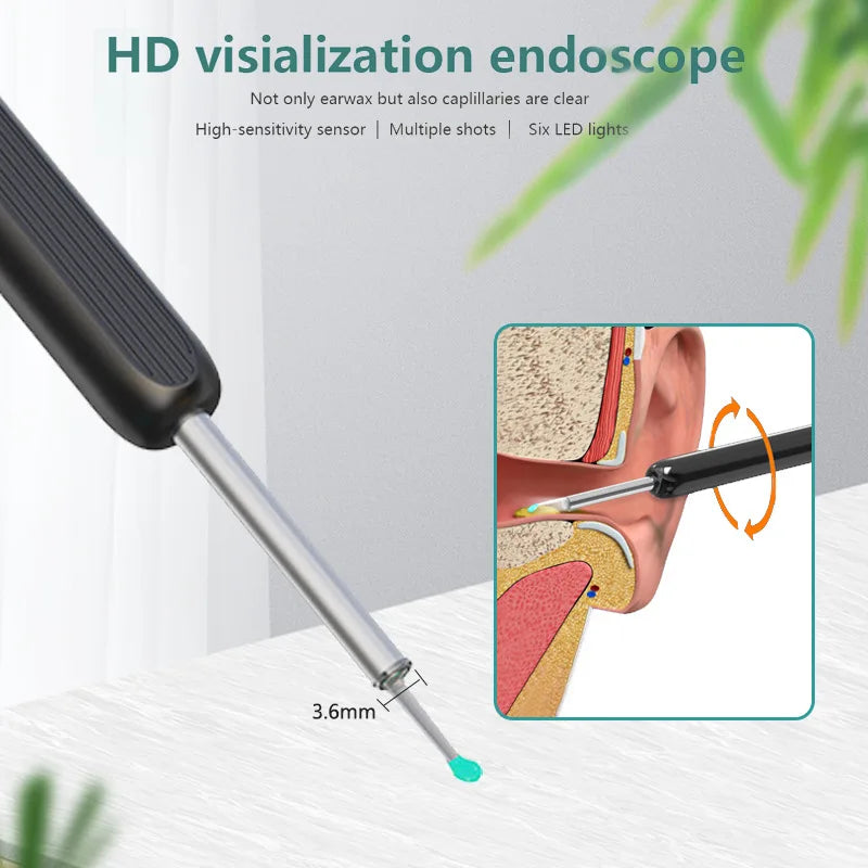 (🔥Last Day Promotion- SAVE 48% OFF)1080P Ear Wax Removal Camera