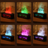 💥Exempt from postage💥3D Flame Fireplace Humidifier Atmosphere Light