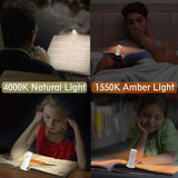 📖USB Rechargeable Book LED Light with Clip for Reading in Bed