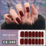 14/16Tips Fashion Gradient Nail Sticker