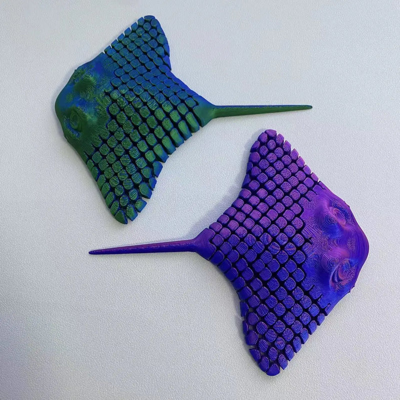 3D Printed Manta Ray Fidget Toy