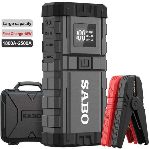 A68 Car Battery Jump Starter 1000A Peak Battery Capacity