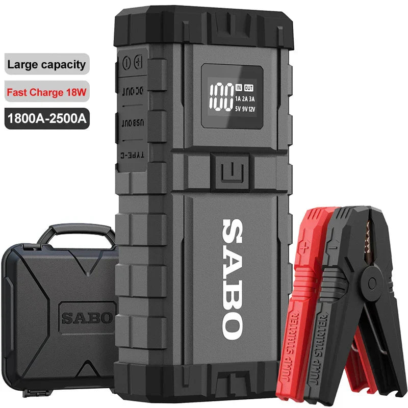 A68 Car Battery Jump Starter 1000A Peak Battery Capacity