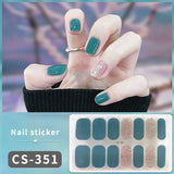 14/16Tips Fashion Gradient Nail Sticker