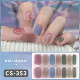 14/16Tips Fashion Gradient Nail Sticker