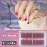 14/16Tips Fashion Gradient Nail Sticker