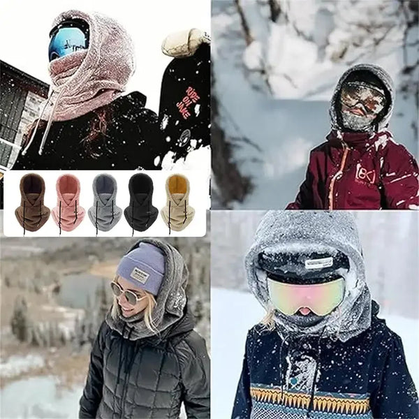 🔥2024 HOT SALE-49% OFF🔥Winter Outdoor Sherpa Hooded Sports Windproof Mask⛷️