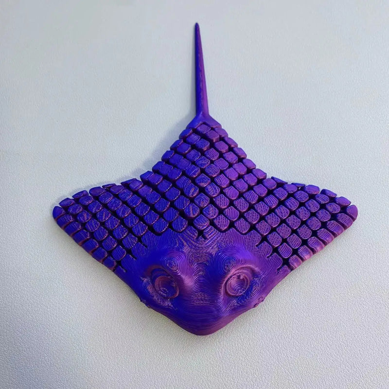 3D Printed Manta Ray Fidget Toy