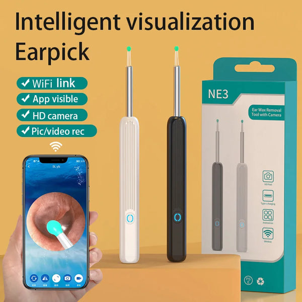 (🔥Last Day Promotion- SAVE 48% OFF)1080P Ear Wax Removal Camera