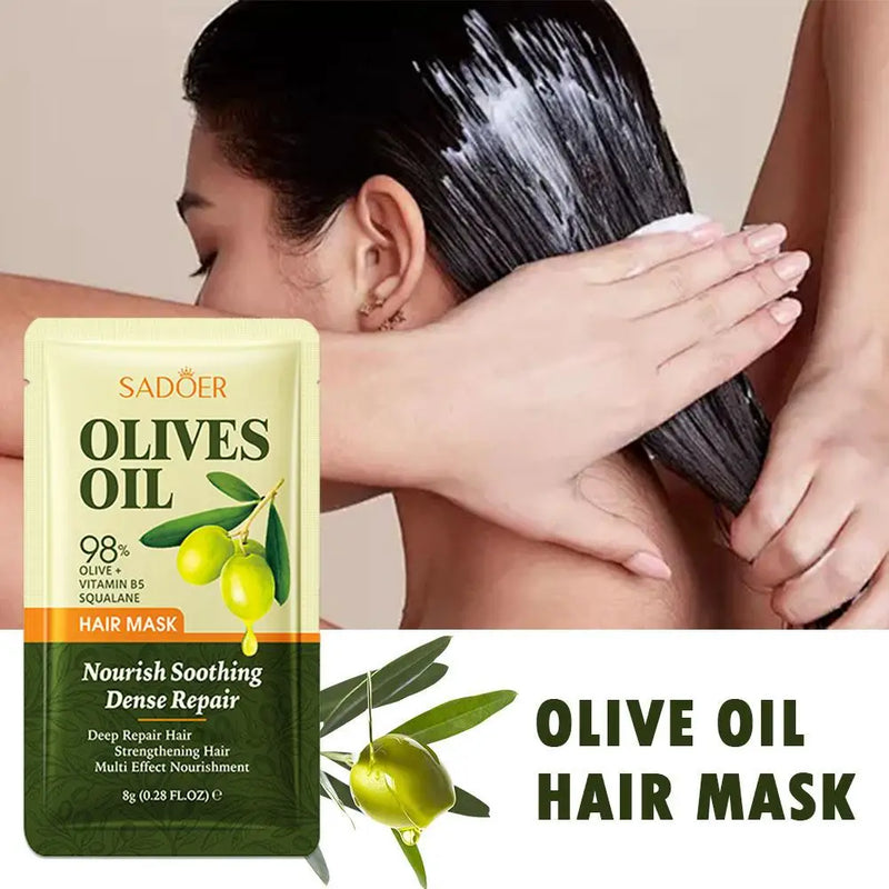 Olive oil hair mask SADOER repairs, softens, nourishes and nourishes hair conditioner