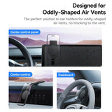 🎁Support wireless charging magnetic car phone holder（Suitable for all cell phone models）