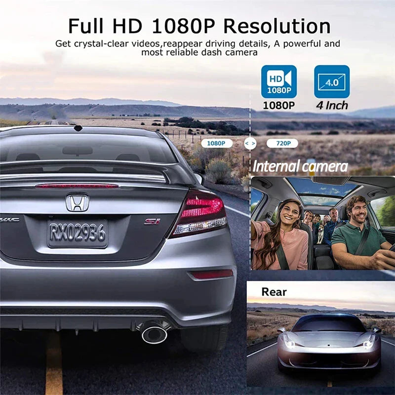 😍ROVE R3, 3 Channel Touch Screen Dash Cam with Built-in Dual-Band 5GHz WiFi, Built-in GPS, 24 Hr Parking Monitor, Super Capacitor, WDR, G-Sensor, Night Vision.