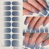 14/16Tips Fashion Gradient Nail Sticker