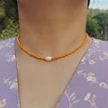 Freshwater Pearl Necklace (4 Color Options)