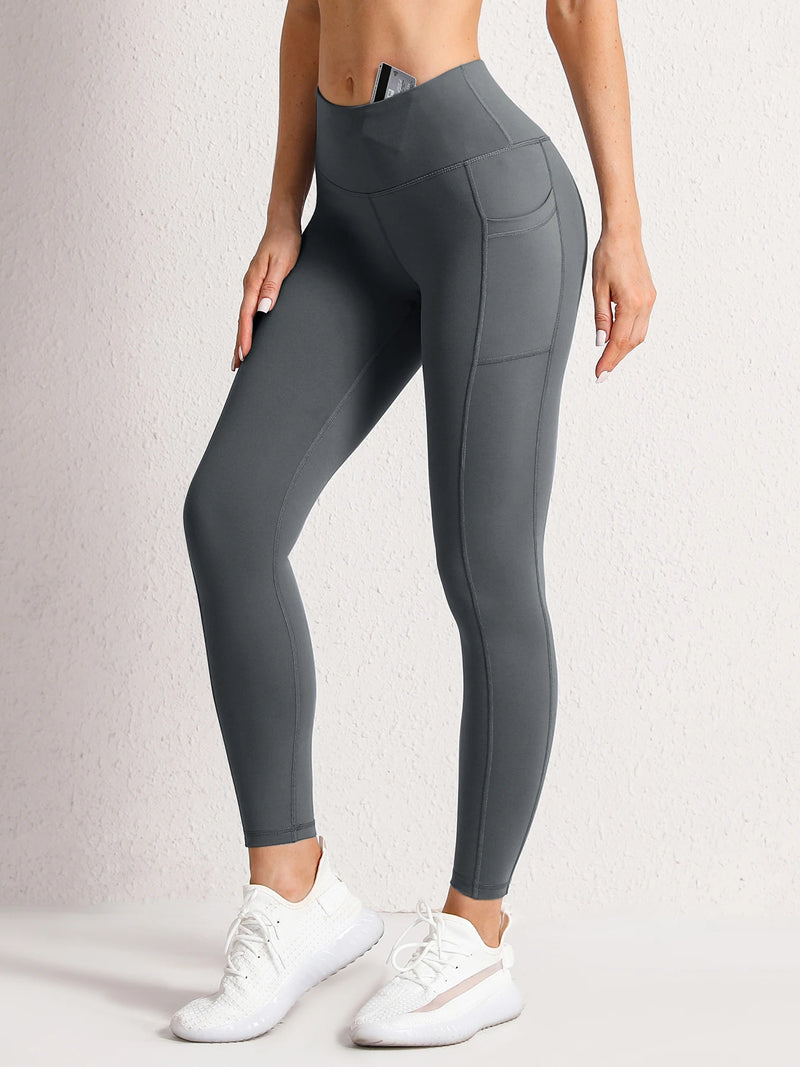 High Waisted Butt Lifting Tummy Control Side Pocket Shaping Training UltraSculpt Leggings