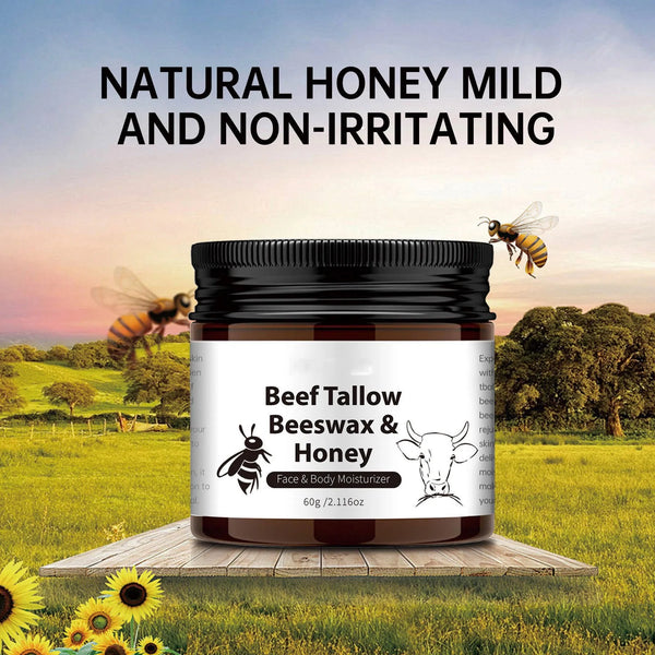 Beef Tallow Beeswax and Honey Face Moisturizer