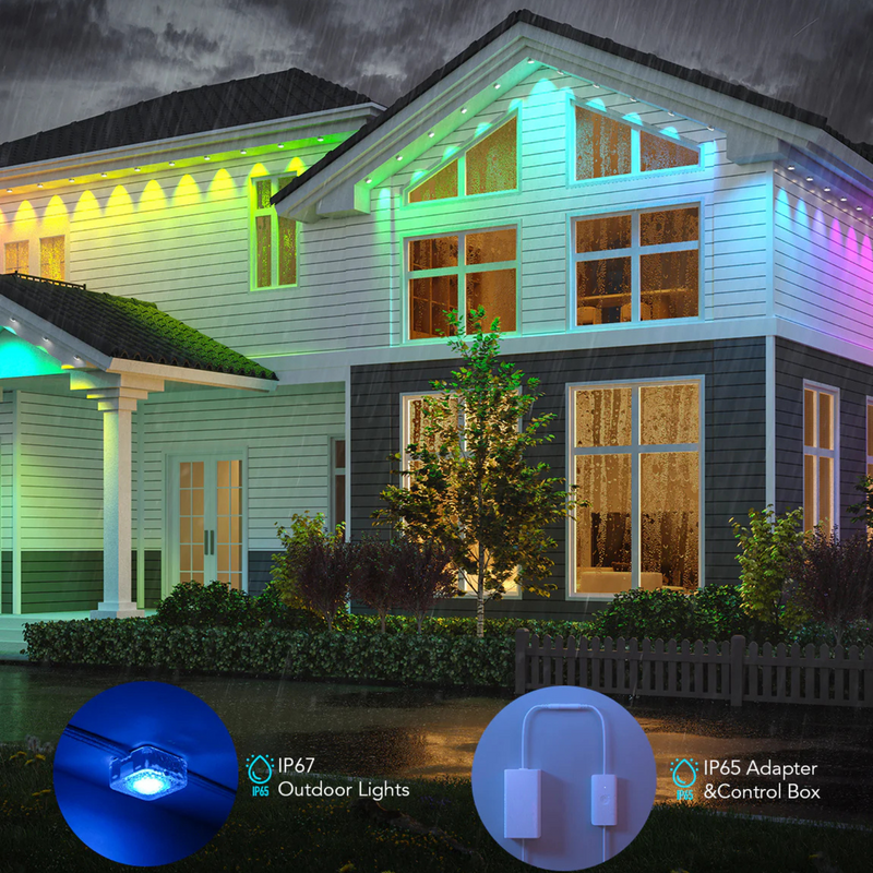 🎅 Early Christmas 49%OFF - Smart Rainbow LED Permanent Outdoor Light - Smartlight 🎁