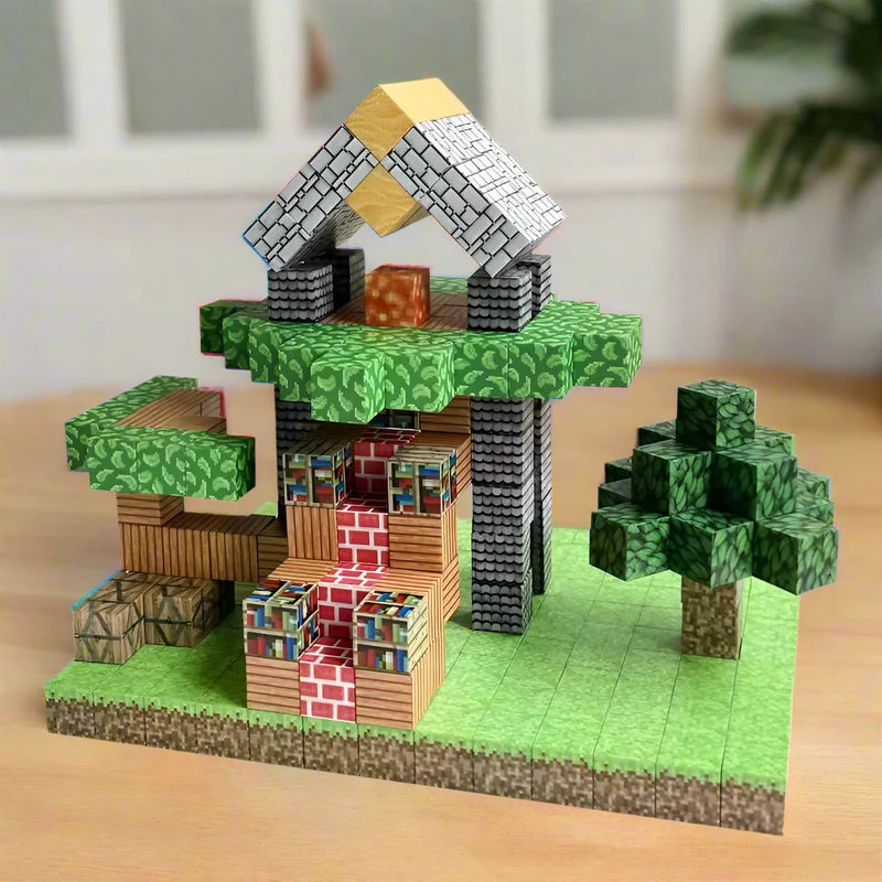 Magnetic Building MineCrafter Set