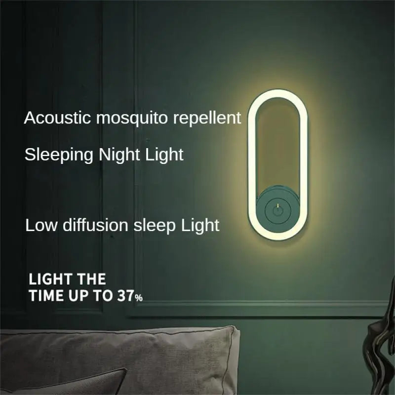 (Hot Sale-45% OFF) Ultrasonic Mosquito Killer with LED Sleeping Light