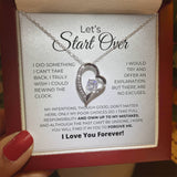 Let's Start Over - Apology Gift For Her - Forever Love Necklace