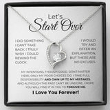 Let's Start Over - Apology Gift For Her - Forever Love Necklace