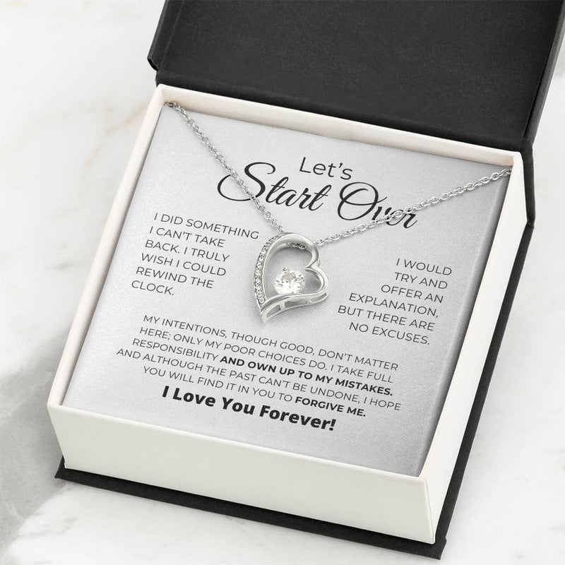 Let's Start Over - Apology Gift For Her - Forever Love Necklace