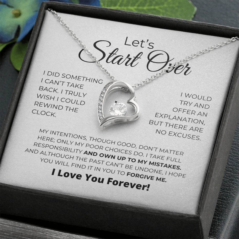 Let's Start Over - Apology Gift For Her - Forever Love Necklace