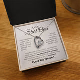 Let's Start Over - Apology Gift For Her - Forever Love Necklace