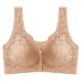 Floral Bra Wireless Front Button Bras Large Size For Women