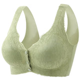 Floral Bra Wireless Front Button Bras Large Size For Women