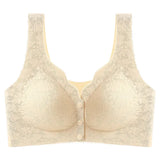 Floral Bra Wireless Front Button Bras Large Size For Women