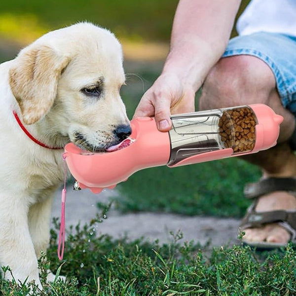 4 in 1 Portable Dog Travel Water Bottle